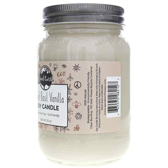 Mason Jar Soy Candle, GOE